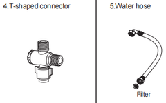 CASTA DIVA CD-BT04 Angle Valve & Water Supply Hose Kit