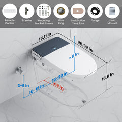 CASTA DIVA CD-Y090 – Smart Toilet with Auto Open/Close, Heated Seat & Digital Display