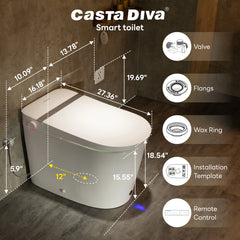 CASTA DIVA CD-K050Pro – Adaptive Heated Seat, Auto Open/Close, Foam Shield & UV Sterilization
