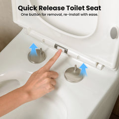 CASTA DIVA CD-T006 – One-Piece Elongated Toilet with ADA-Compliant, Dual Flush High Efficiency 1.0/1.28 GPF & MAP 1000g, 12'' Rough-in, White