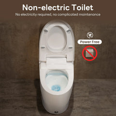 CASTA DIVA CD-W001 – One-Piece ADA Non-Electric Toilet with Air-Assisted Flush & Seamless Design