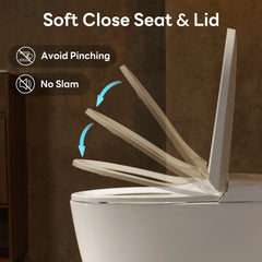 CASTA DIVA CD-W001 – One-Piece ADA Non-Electric Toilet with Air-Assisted Flush & Seamless Design