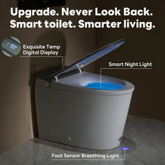 CASTA DIVA CD-K030ULTRA – Smart Toilet with Microgravity Adaptive Heated Seat, Auto Open/Close, Foam Shield & Nano Burst Sterilization