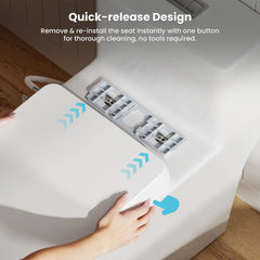 CASTA DIVA CD-T005C Elongated Non-Electric Bidet Toilet | Dual Flush, Adjustable Wash, Soft Close, Easy Install