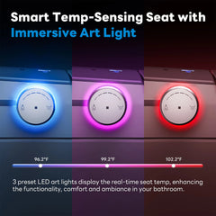Casta Diva Smart Toilet Elongated Bidet Toilet, Built-in Tank & Pump for Powerful Flush, Auto Open/Close Lid, Heated Seat, Warm Air Dryer, Wireless Remote Control