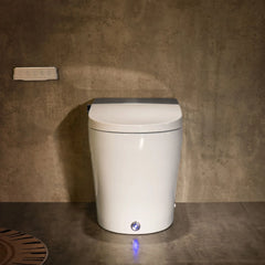 Casta Diva Smart Toilet Elongated Bidet Toilet, Built-in Tank & Pump for Powerful Flush, Auto Open/Close Lid, Heated Seat, Warm Air Dryer, Wireless Remote Control