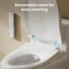 CASTA DIVA CD-Y020 – Electric Bidet Toilet with Heated Seat, Warm Water Wash & Warm Air Dryer