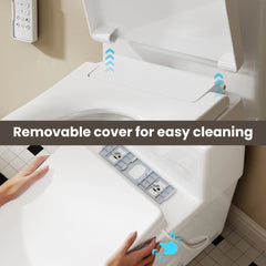 CASTA DIVA CD-Y020 – Electric Bidet Toilet with Heated Seat, Warm Water Wash & Warm Air Dryer