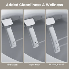 CASTA DIVA CD-Y020 – Electric Bidet Toilet with Heated Seat, Warm Water Wash & Warm Air Dryer