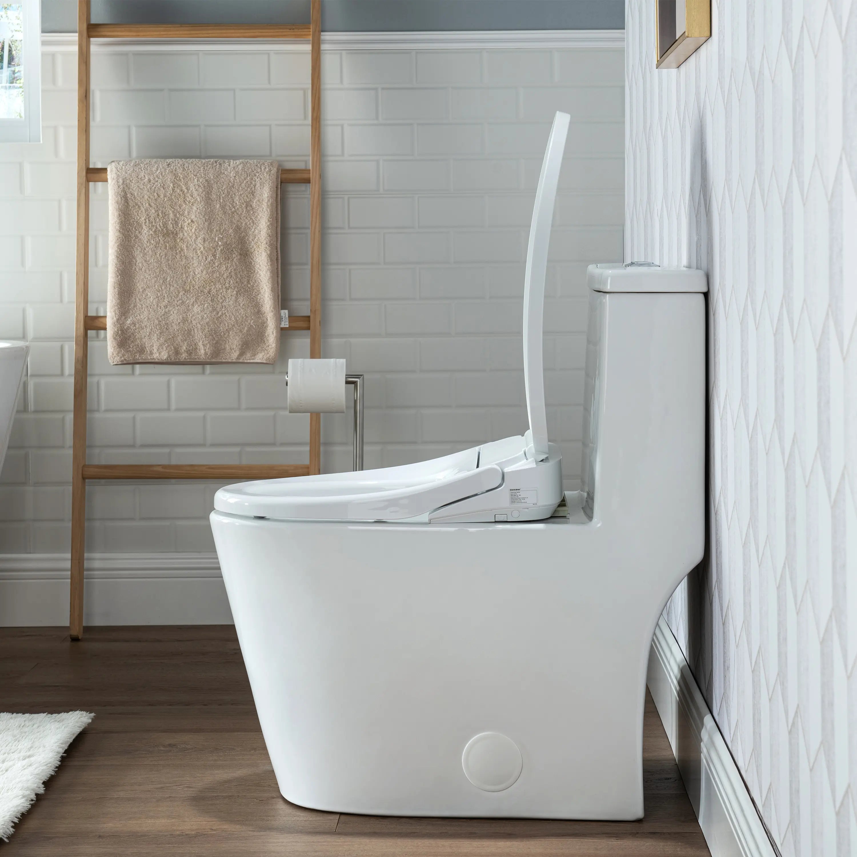 Casta Diva Elongated Electric Bidet Toilet Seat with Side Panel CD-BT05-10