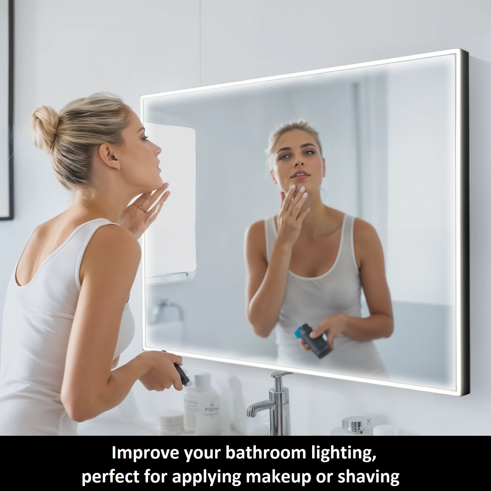 Casta Diva Framed LED Bathroom Vanity Mirror CD-LM01-2