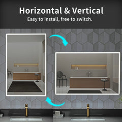 Casta Diva Framed LED Bathroom Vanity Mirror CD-LM01-6