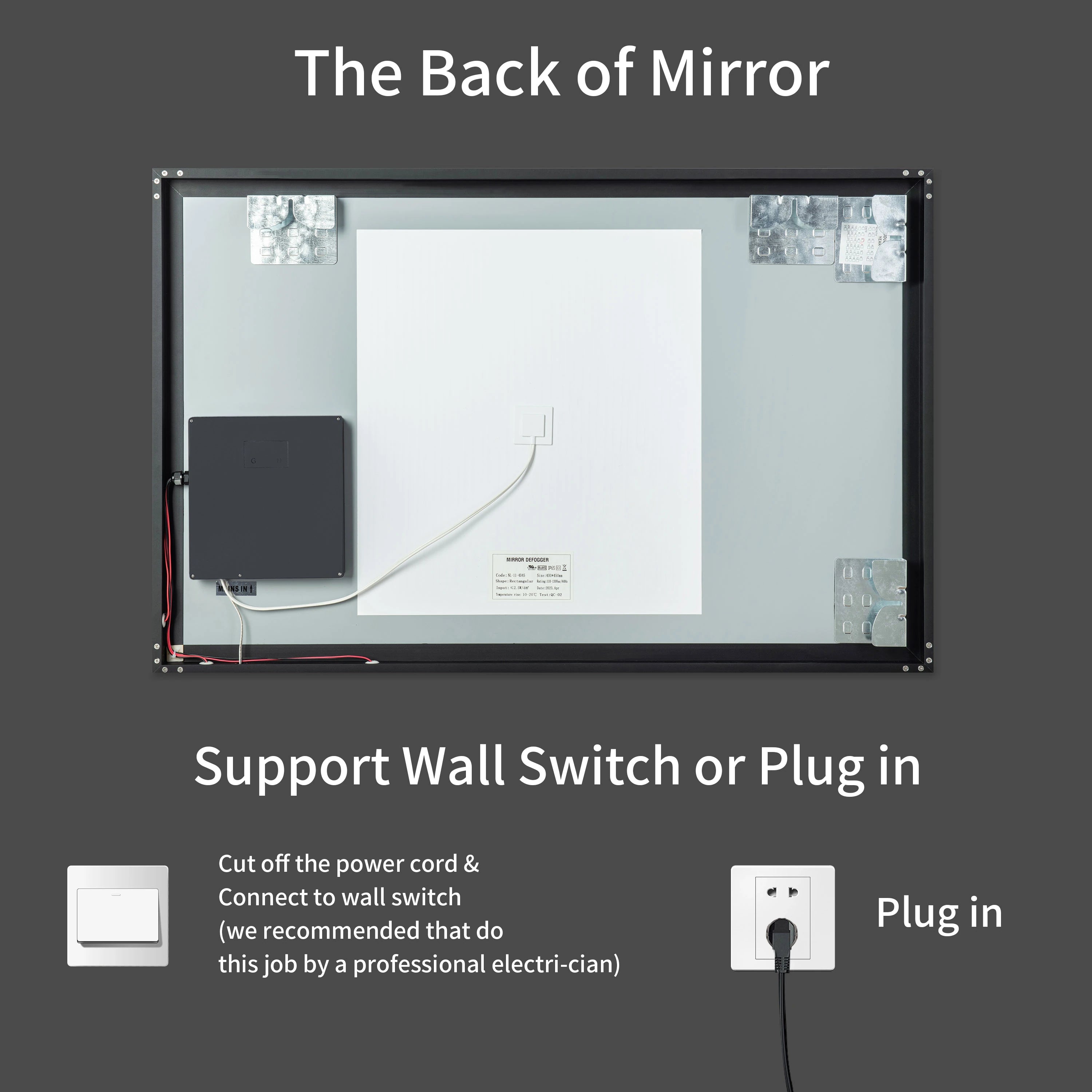 Casta Diva Framed LED Bathroom Vanity Mirror CD-LM01-7