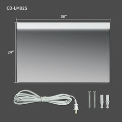 Casta Diva Framed LED Bathroom Vanity Mirror CD-LM02-11