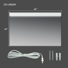 Casta Diva Framed LED Bathroom Vanity Mirror CD-LM02-12