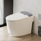 Right side view of Casta Diva non-electric bidet toilet with air-assisted flush and space-saving design, model CD-W10V