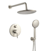 Casta Diva Rain Shower Head with Handheld Spray, Round, Brushed Nickel CD-S01BN-1