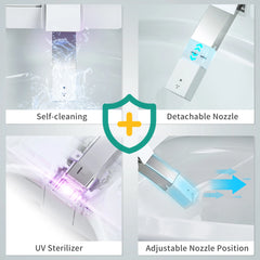 CASTA DIVA CD-Y010L – Smart Toilet with Heated Seat, Foam Shield & Built-In Tank