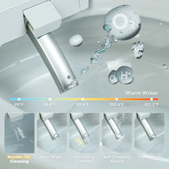 Bidet function with rear and feminine wash modes on Casta Diva smart toilet, model CD-K030PRO
