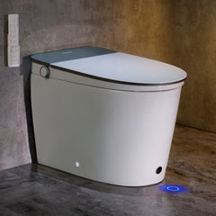 Side view of Casta Diva smart toilet with full-coverage sensor seat, heated seat, and built-in tank, model CD-K030PRO