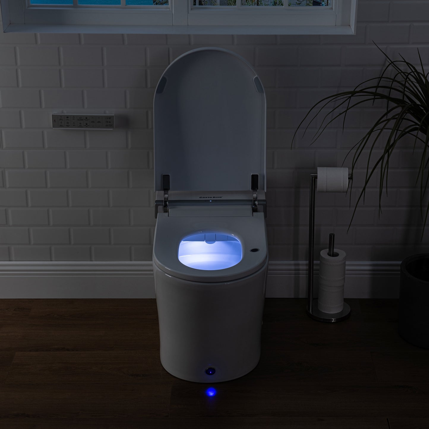 Casta Diva Tankless Smart Toilet with Built-in Bidet Foot Sensing Flush CD-K010