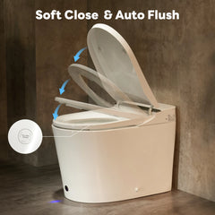 CASTA DIVA CD-K050 – Smart Toilet With Soft-Close Lid, Adaptive Heated Seat, Foam Shield, Built-in Tank