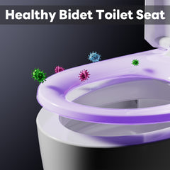 A100T Non-Electric Bidet Toilet, MAP 1000g Powerful Flush Smart Toilet with Lady/Rear Wash, Foot-kick Flush, ADA Comfort Seat Height (Power Free)