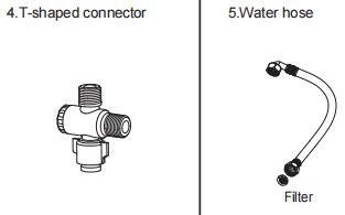 CASTA DIVA CD-BT04 Angle Valve & Water Supply Hose Kit