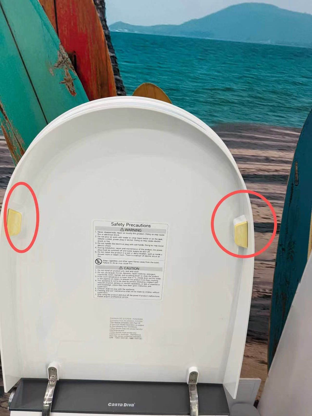 CASTA DIVA CD-U010 Toilet Lid Bumper Pads