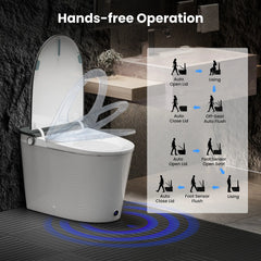 CASTA DIVA CD-K030ULTRA – Smart Toilet with Microgravity Adaptive Heated Seat, Auto Open/Close, Foam Shield & Nano Burst Sterilization