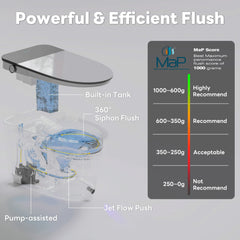 CASTA DIVA CD-K030ULTRA – Smart Toilet with Microgravity Adaptive Heated Seat, Auto Open/Close, Foam Shield & Nano Burst Sterilization