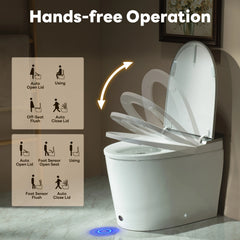 CASTA DIVA CD-K030ULTRA – Smart Toilet with Microgravity Adaptive Heated Seat, Auto Open/Close, Foam Shield & Nano Burst Sterilization