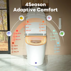 CASTA DIVA CD-K030ULTRA – Smart Toilet with Microgravity Adaptive Heated Seat, Auto Open/Close, Foam Shield & Nano Burst Sterilization