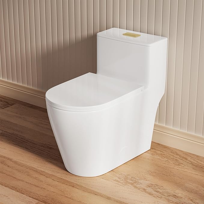 CASTA DIVA CD-T005 – ADA-Compliant One-Piece Elongated Toilet with