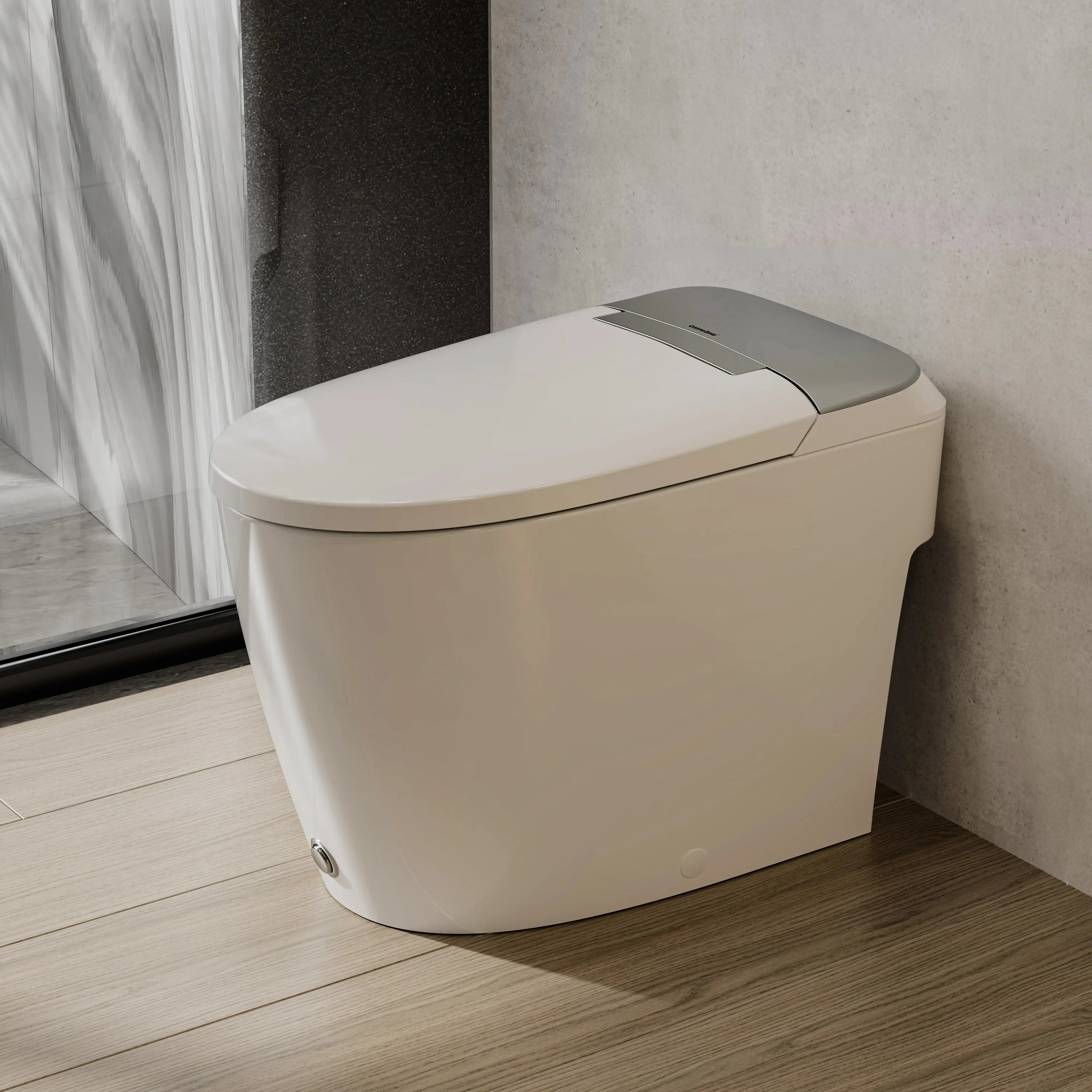Casta Diva Non-Electric Bidet Toilet, Air-Assisted Flush, Self-Cleaning Nozzles, Space-Saving Design | CD-W10V