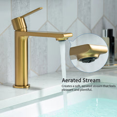 Casta Diva Bathroom Sink Faucet Gold  CD-F01G-3