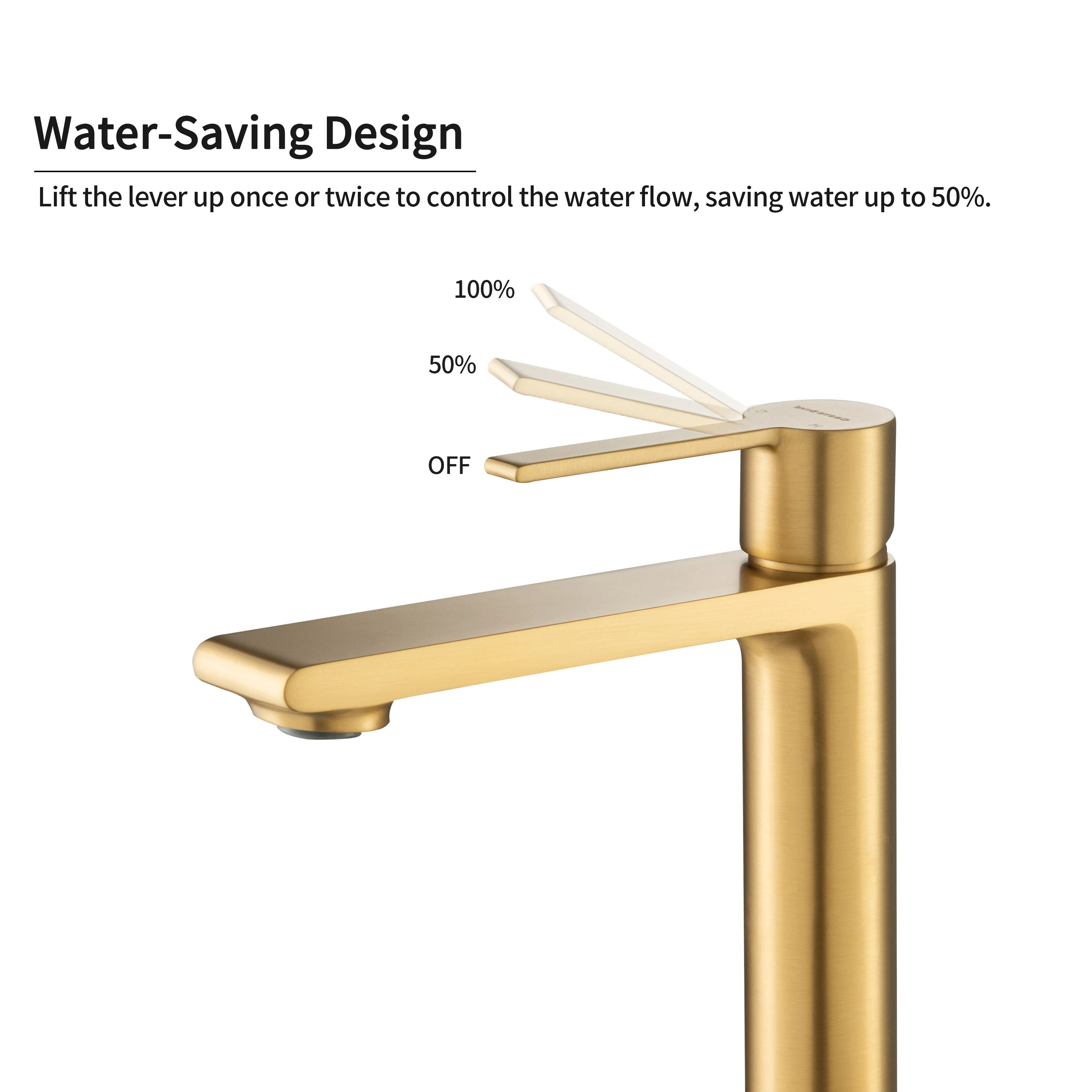 Casta Diva Bathroom Sink Faucet Gold  CD-F01G-5