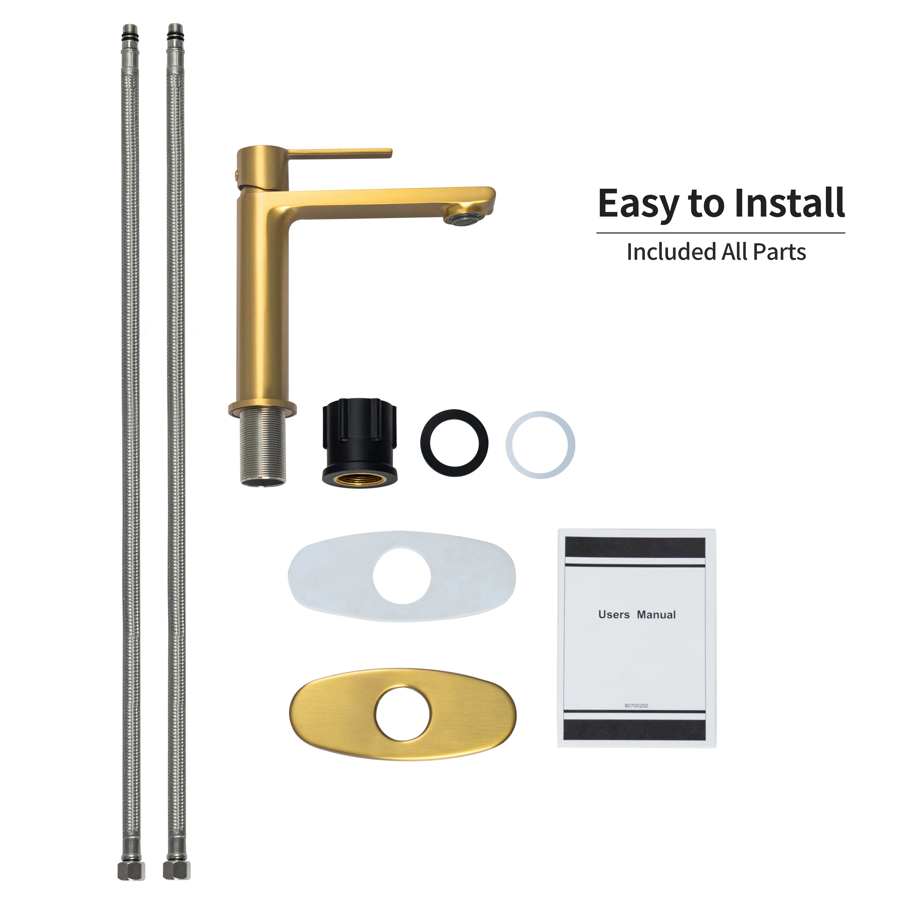 Casta Diva Bathroom Sink Faucet Gold  CD-F01G-6