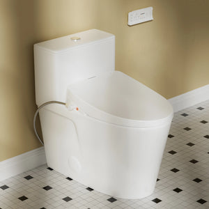 Casta Diva Electric Bidet Toilet Combo, Heated Seat, Warm Water Wash, Warm Air Dryer | CD-Y020