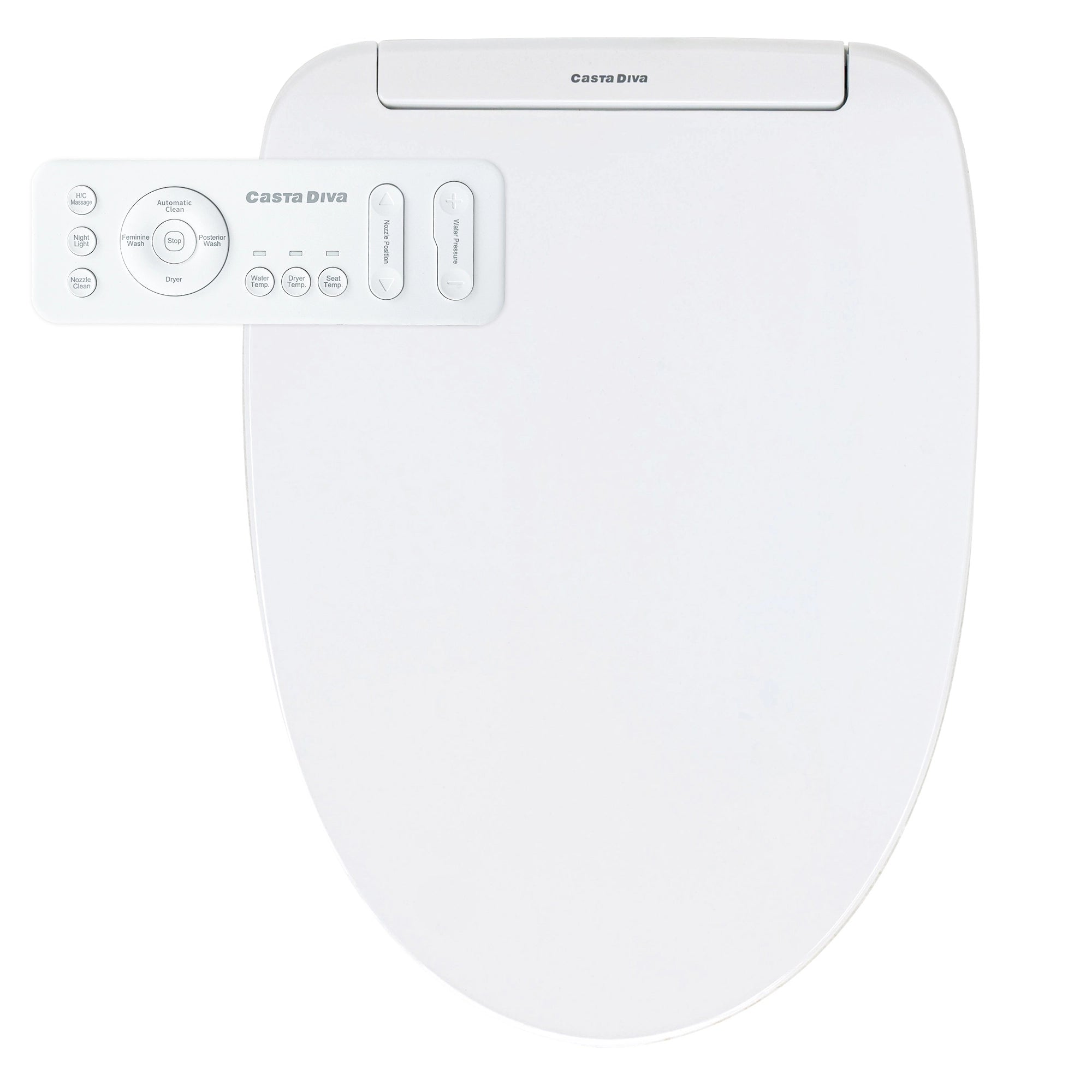 Casta Diva Elongated Electric Bidet Toilet Seat with Remote Contro l CD-BT01-1