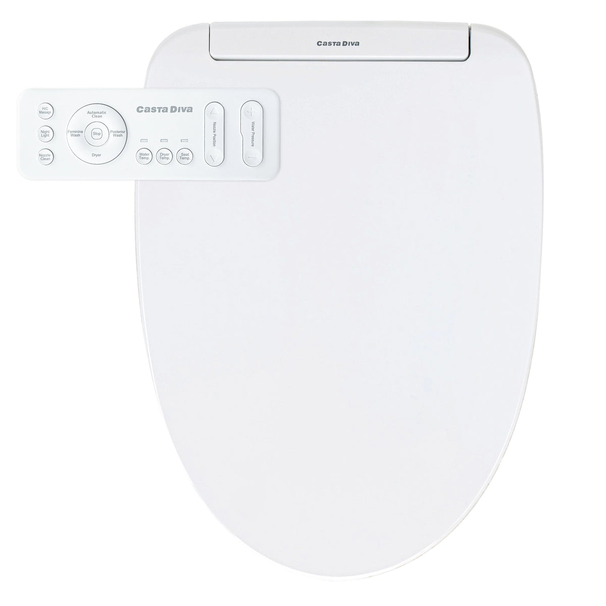 Casta Diva Elongated Electric Bidet Toilet Seat with Remote Contro l CD-BT01-1