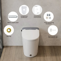 Installation accessories and hardware included with Casta Diva bidet toilet, model CD-W10V