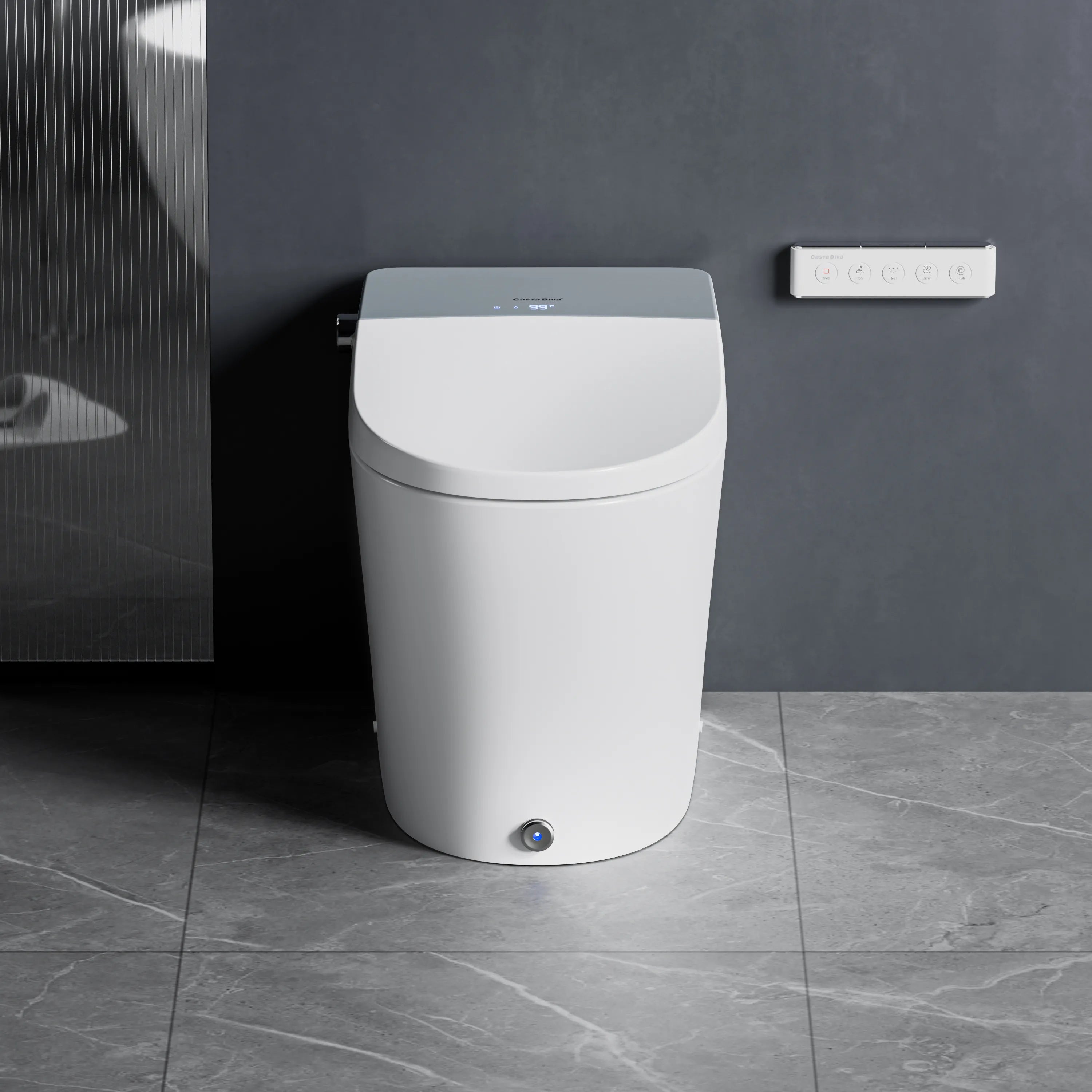 Casta Diva Smart Bidet Toilet, Auto OpenClose, Buit-in Tank CD-Y090-2