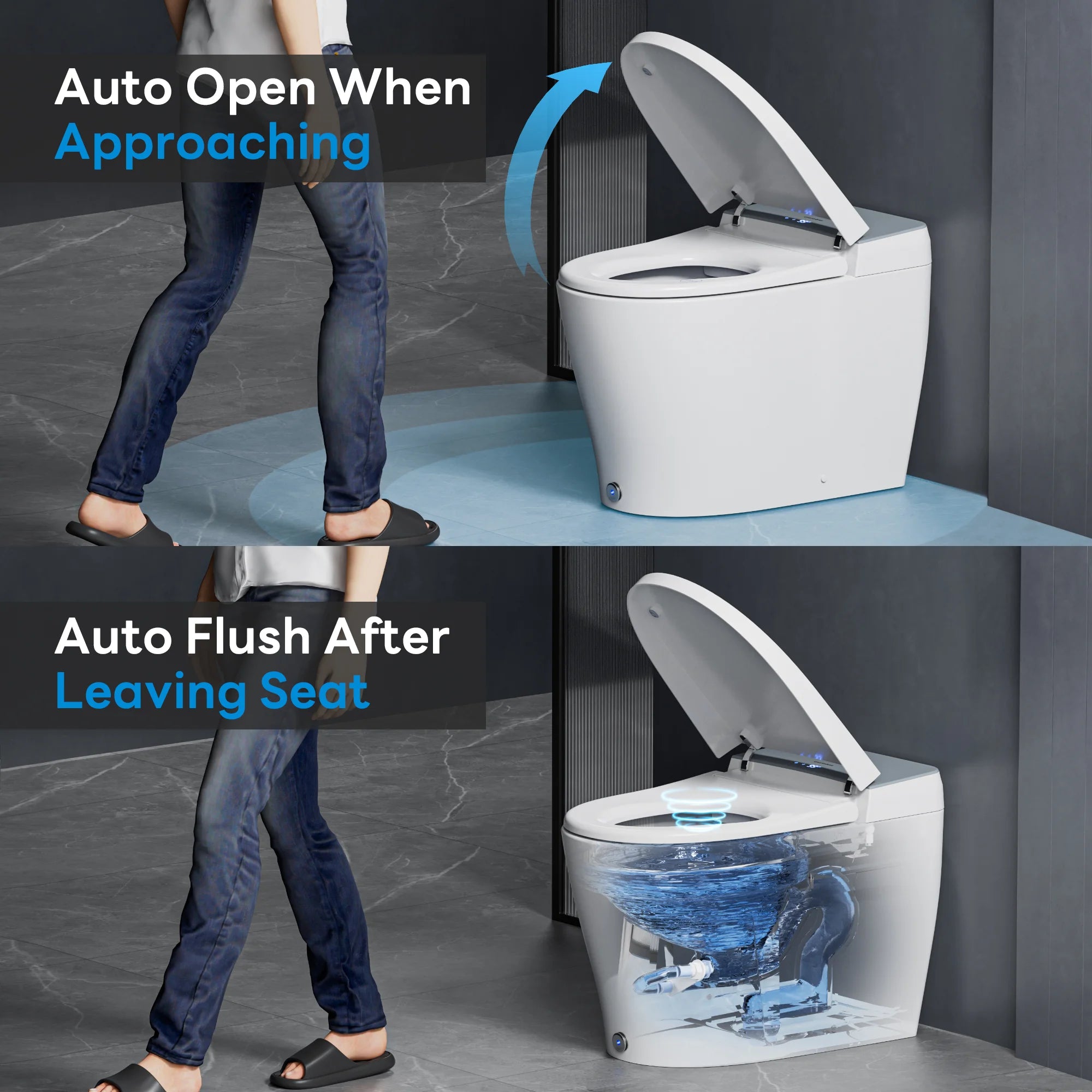 Casta Diva Smart Bidet Toilet, Auto OpenClose, Buit-in Tank CD-Y090-7