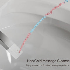Alternating warm and cool water wash feature on Casta Diva smart toilet, model CD-Y010