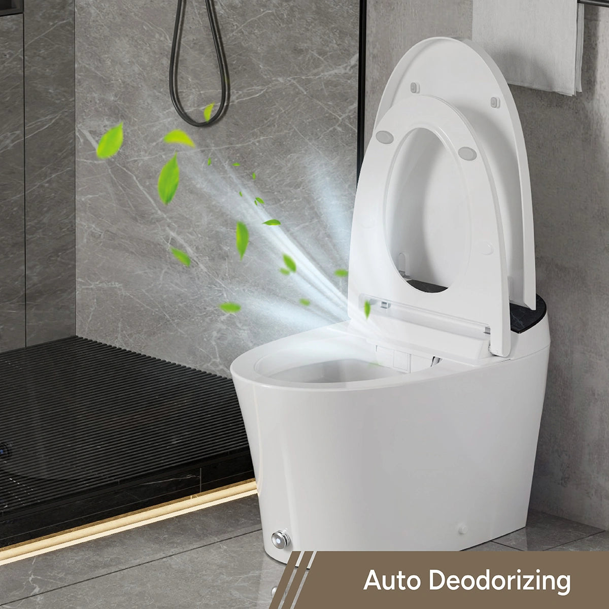 Casta Diva Smart Bidet Toilet, Heated Seat, Auto Flush, UV Sterilization, Foot Sensor CD-Y010-11