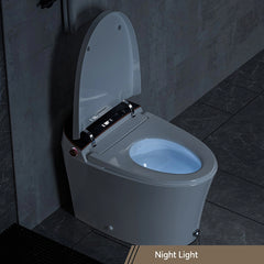 Soft night light illuminating the bowl of Casta Diva smart toilet, model CD-Y010