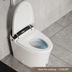 Pre-wet function to reduce stains before use on Casta Diva smart toilet, model CD-Y010