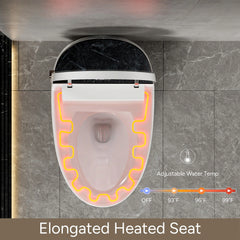 Casta Diva Smart Bidet Toilet, Heated Seat, Auto Flush, UV Sterilization, Foot Sensor CD-Y010-4