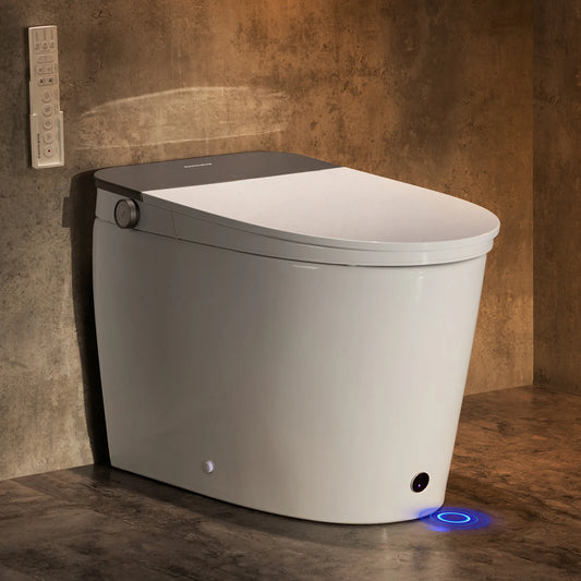 Casta Diva Smart Toilet with Bidet Built in, Auto Open/Close Lid, 1000g MaP Flush, Heated Seat & Foam Dispenser, Blackout Flush | CD-K030